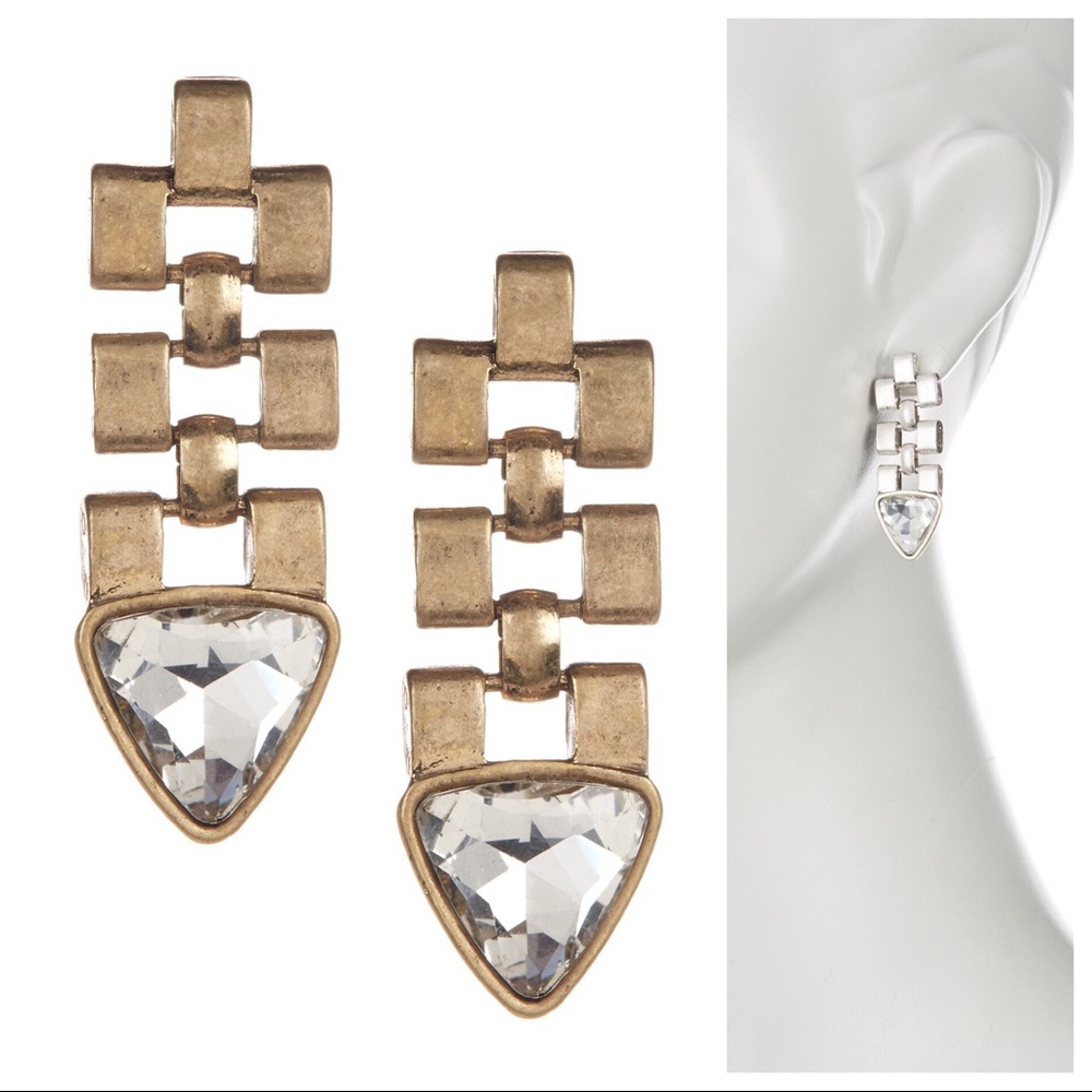 Sam Edelman Watchband Drop Earrings
